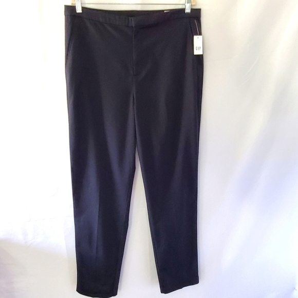 Gap High Rise Slim Crop Pants Size 16 Tall Black Academia Career NWT - Picture 15 of 15